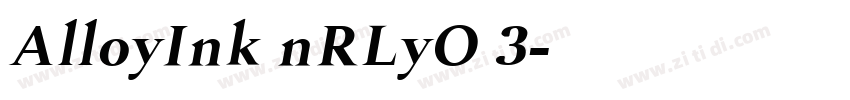 AlloyInk nRLyO 3字体转换